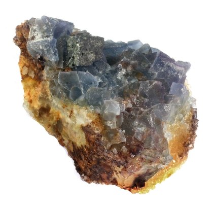 Blue Sky Fluorite with Limonite ~65mm