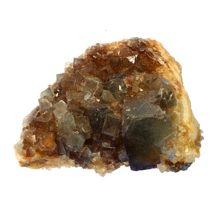 Blue Sky Fluorite with Limonite ~70mm