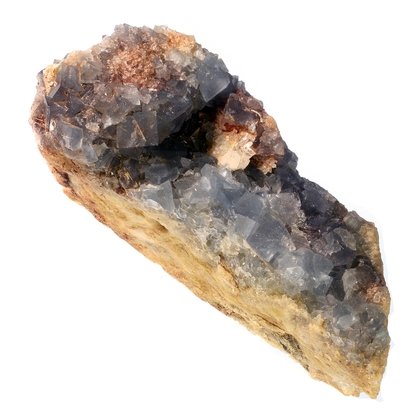 Blue Sky Fluorite with Limonite ~80mm