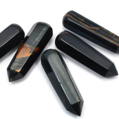 Blue Tiger Eye Crystal Massage Wand ~70mm