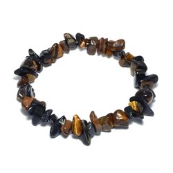 Bracciale Con Schegge Di Corniola – CrystalAge: Pietre Naturali Dai Tonni Caldi (Rosso, Arancio, Grigio), Gioiello Energetico Per Coraggio E Passione, Regalo Significativo