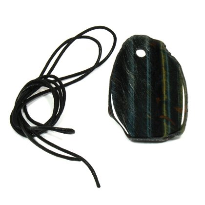 Blue Tiger Eye Slab Pendant