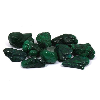 Botryoidal Malachite Tumble Stone (20-25mm)