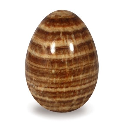 Brown Aragonite Crystal Egg ~48mm