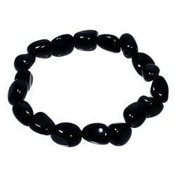 Capricorn Birthstone Bracelet - Black Obsidian