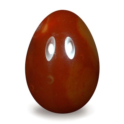 Carnelian Crystal Egg ~48mm