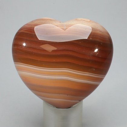 Carnelian Crystal Heart ~45mm