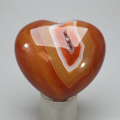 Carnelian Crystal Heart ~45mm