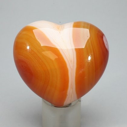 Carnelian Crystal Heart ~45mm