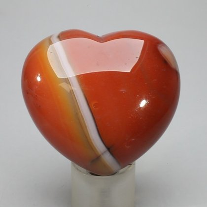 Carnelian Crystal Heart ~45mm