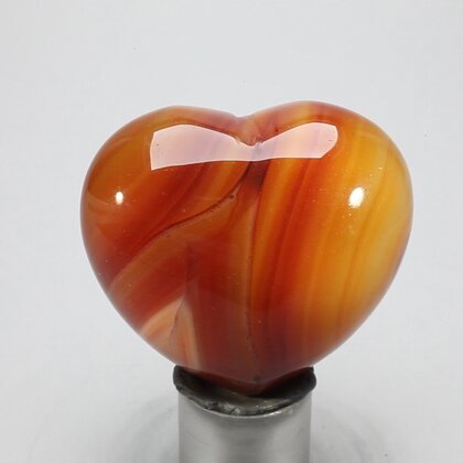 Carnelian Crystal Heart ~45mm
