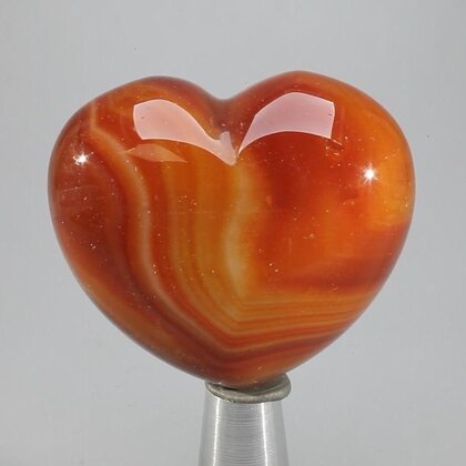 Carnelian Crystal Heart ~45mm