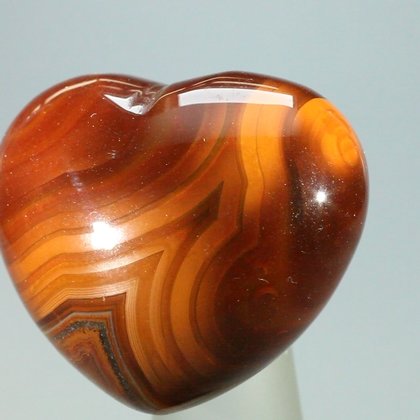 Carnelian Crystal Heart ~45mm