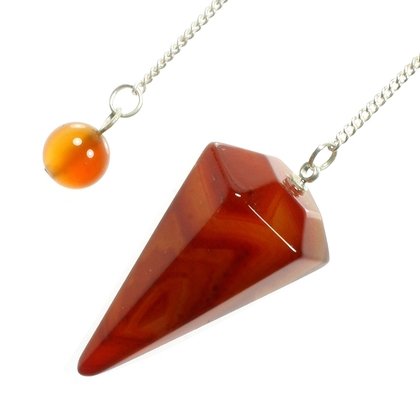 Carnelian Crystal Pendulum