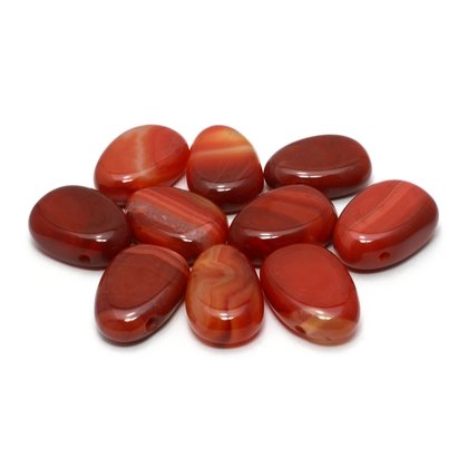 Carnelian Drilled Tumble Stone