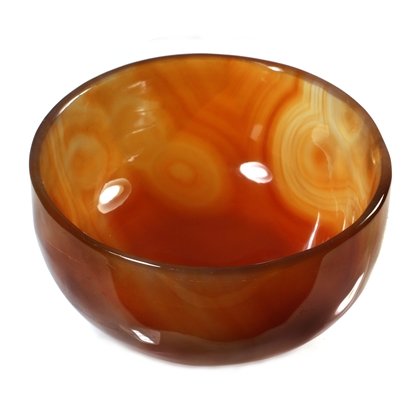 Carnelian Gemstone Healing Oil Bowl ~93mm