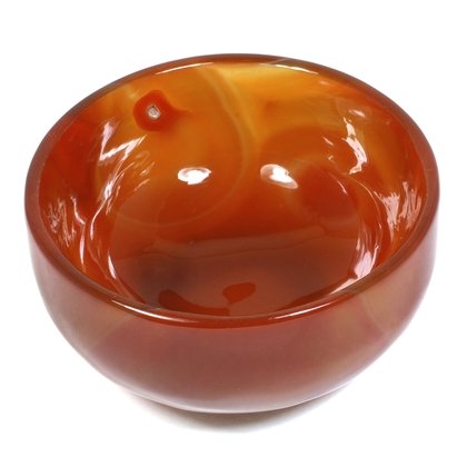 Carnelian Gemstone Healing Oil Bowl ~95mm