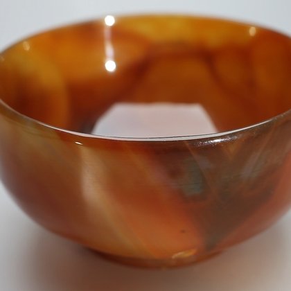 Carnelian Gemstone Healing Oil Bowl ~95mm