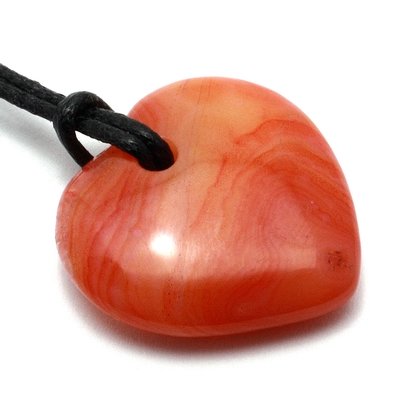 Carnelian Heart Necklace 'Joy'