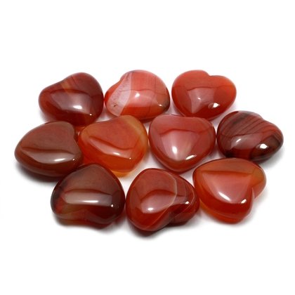 Carnelian Mini Crystal Heart - 25mm