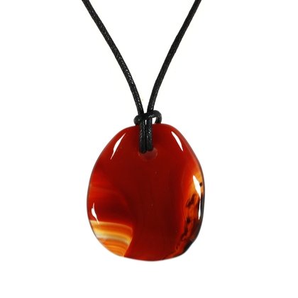 Carnelian Pendant ~41mm