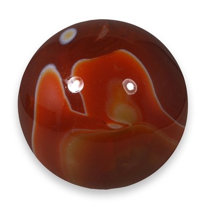 Carnelian Red Banded Agate Crystal Sphere ~5cm