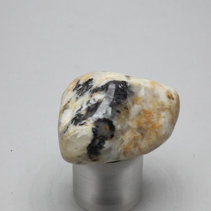 Cassiterite in Quartz Tumblestone ~35mm