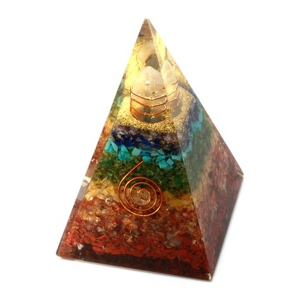 Chakra & Copper Quartz Orgonite ~100mm