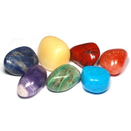 Deluxe Chakra Tumble Stone Set