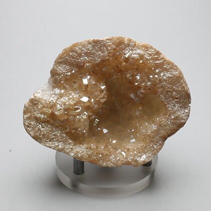 Champagne Aura Quartz Geode ~70mm