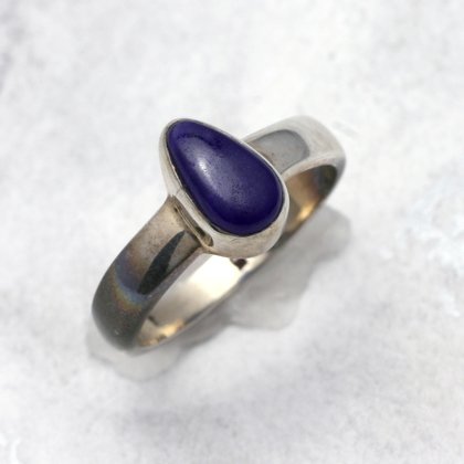 Charoite & Silver Ring ~ 6 US Ring Size , L-½ UK Ring Size