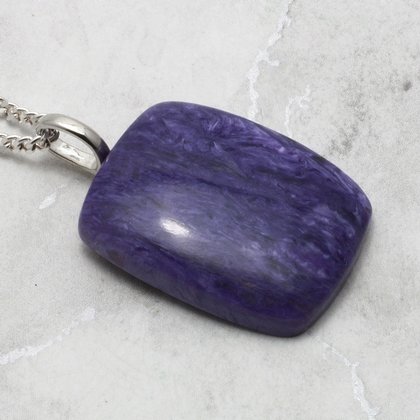 Charoite Gemstone Pendant ~29mm