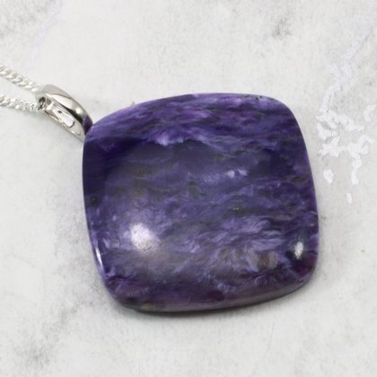 Charoite Gemstone Pendant ~29mm