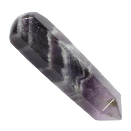 Chevron Amethyst Crystal Massage Wand