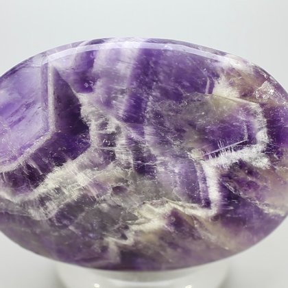 Chevron Amethyst Palmstone (Extra Grade) ~70 x 50 mm