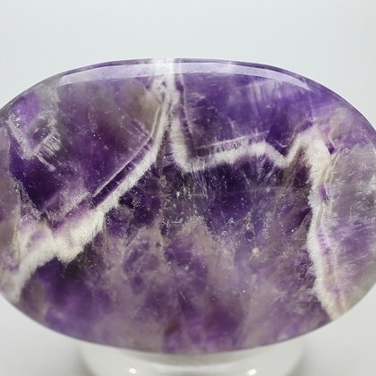 Chevron Amethyst Palmstone (Extra Grade) ~70 x 50 mm