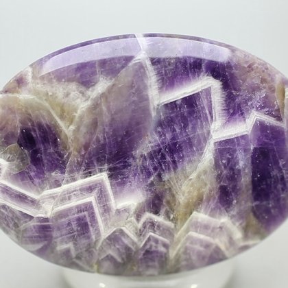 Chevron Amethyst Palmstone (Extra Grade) ~70 x 50 mm