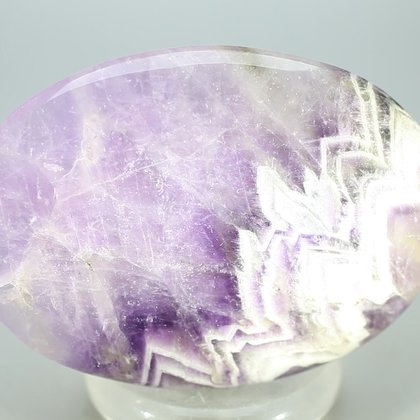 Chevron Amethyst Palmstone (Extra Grade) ~70 x 50 mm