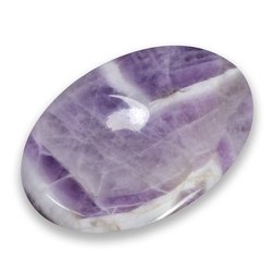 Chevron Amethyst Thumb Stone