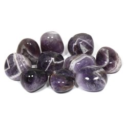 Chevron Amethyst Tumble Stone (20-25mm)