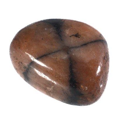 Chiastolite Polished Stone ~24mm