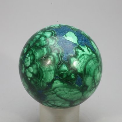 Chrysocolla & Malachite Crystal Sphere ~37mm