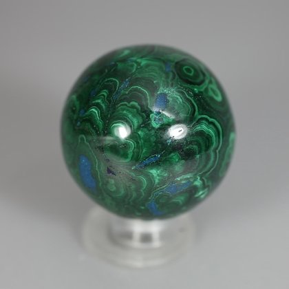 Chrysocolla & Malachite Crystal Sphere ~39mm