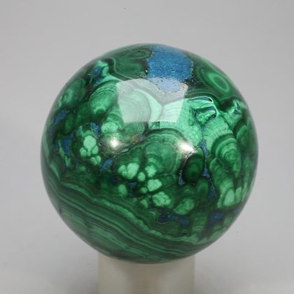 Chrysocolla & Malachite Crystal Sphere ~39mm