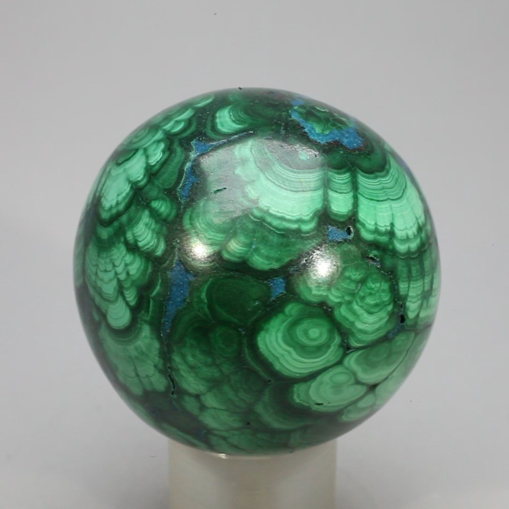 CrystalAge Mosaici Di Malachite - 2 Pezzi, Pietre Lucide, Dimensioni 3-4 Cm, Per Cristalloterapia E Collezione