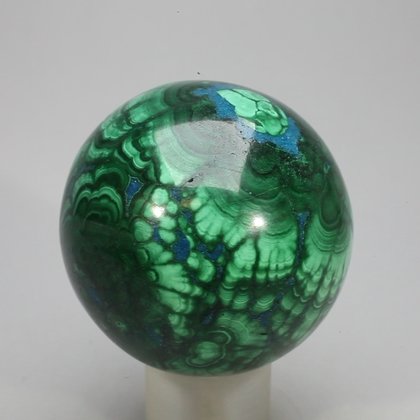 Chrysocolla & Malachite Crystal Sphere ~41mm