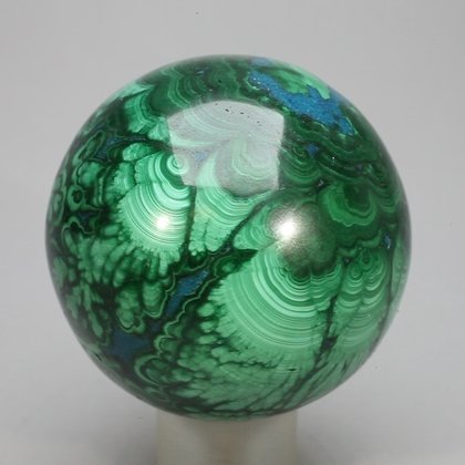 Chrysocolla & Malachite Crystal Sphere ~45mm