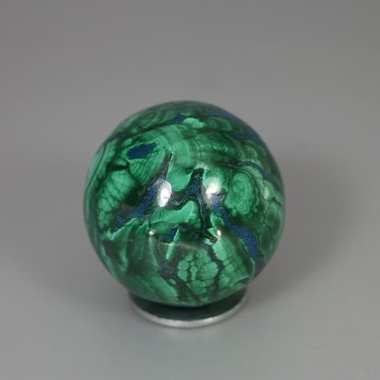 Chrysocolla & Malachite Crystal Sphere ~4cm