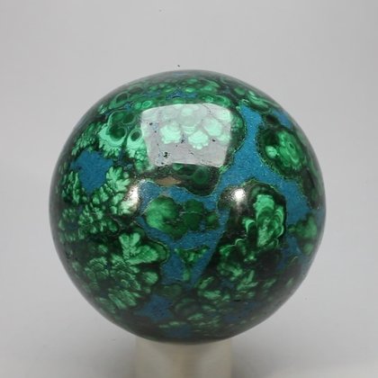 Chrysocolla & Malachite Crystal Sphere ~50mm
