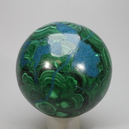 Chrysocolla & Malachite Crystal Sphere ~51mm